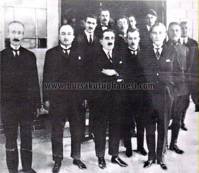 Atatürk ve Bursa- Bursa Belediyesi'ni ziyaret anısı 21 Mayıs 1926 günü 