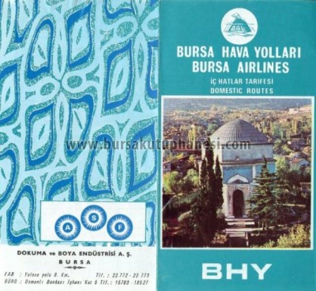 Broşür- Bursa Hava yolları