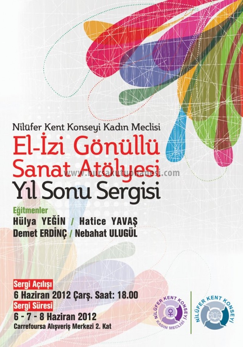 El-İzi Gönüllü Sanat Atölyesi sergi afişi