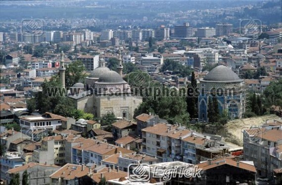 Yeşil türbe ve yeşil camii'nin genel görünümü 1983