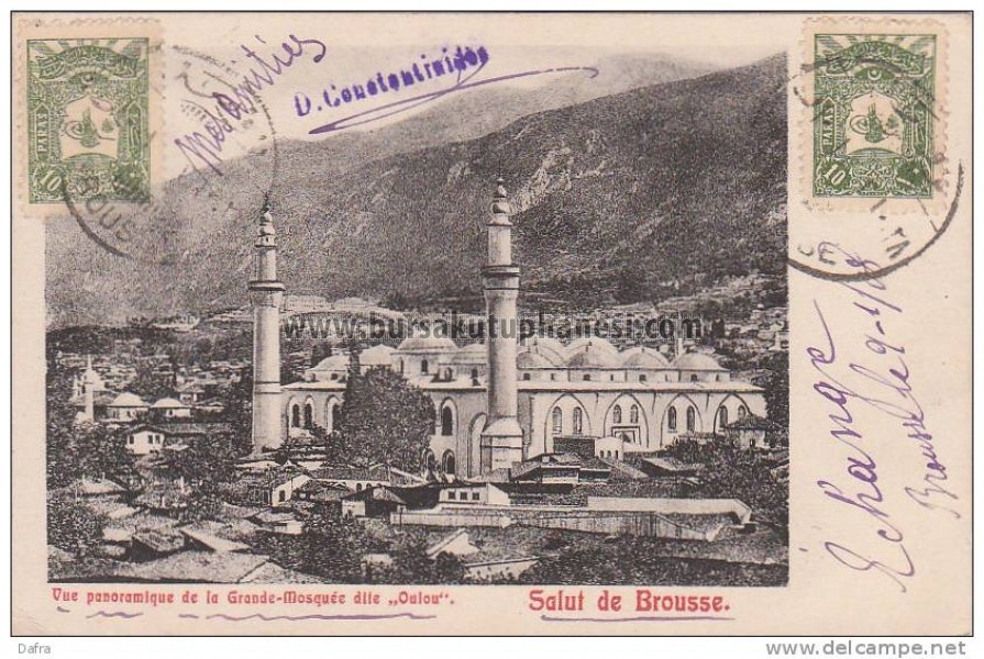 Bursa, damgalı ve pullu kart.