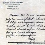 Belge- DOKTOR-VISALI-ERSAN-BURSA-YAZISI