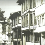 Maksem bayırı Lal Otel ve aşağıda postane köşesi
