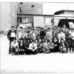 Uludağ Volfram tesisleri önünde bir öğrenci grubu, Mayıs 1982.