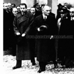 Atatürk ve Bursa-Sümerbank Merinos Fabrikası'nın açılışına gelirken. (02 Şubat 1938)