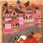 The Ottoman army besieging Vienna (1529). Hazine 1524