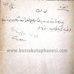 Bursa Evkaf Müdürü İsmail Hakkı Efendi'nin Türkleri