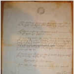 Belge -Bursa ermeni kilisesi mektubu 1854