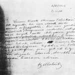 Atatürk'ün Merinos Fabrikasının Açılışı İçin Yazdığı Not