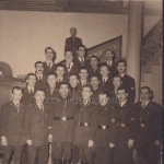 Zabıta Teşkilatı 1950'li yıllarda Bursa Belediyesi Zabıta Teşkilatı. Tarihi Binada çekilmiş bir fotoğraf  -  Ertan Akman