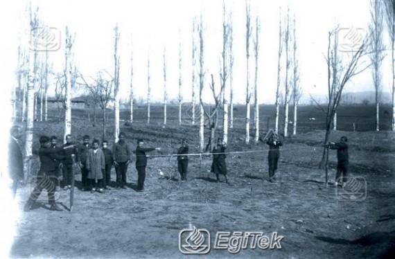 İnegöl Şükrü Naili Paşa İlk Mektebi Hendese(Geometri)Uygulaması 1926
